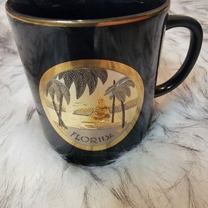 24kt gold rim coffee cup "Florida"